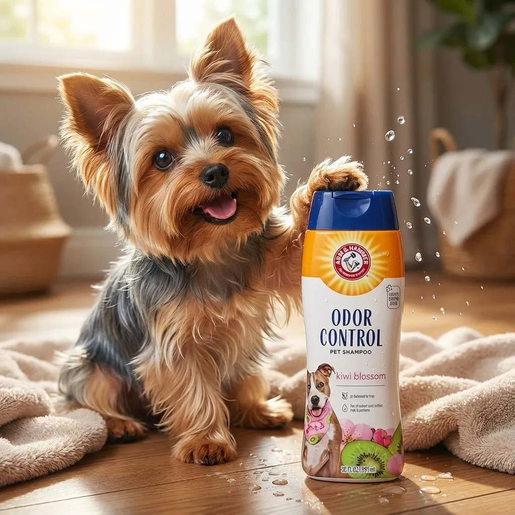 Arm & Hammer Deodorizing Dog Shampoo for Smelly Dogs & Puppies with Baking Soda, Moisturizing Dog Shampoo for Sensitive Sk...