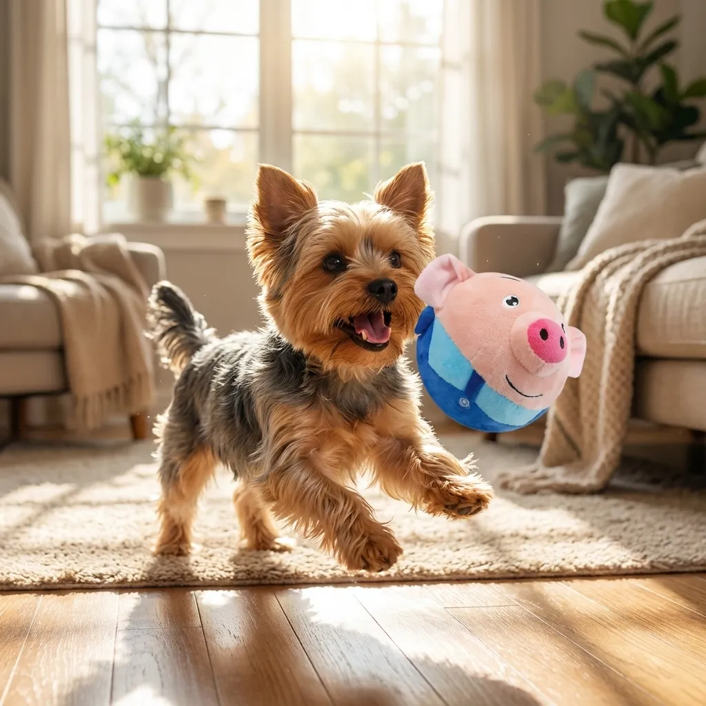 asfanst Interactive Dog Toys, 2026 New Active Moving Squeaky Dog Ball with Talking Sound, Rechargeable Washable Plush Toy (2PCS)