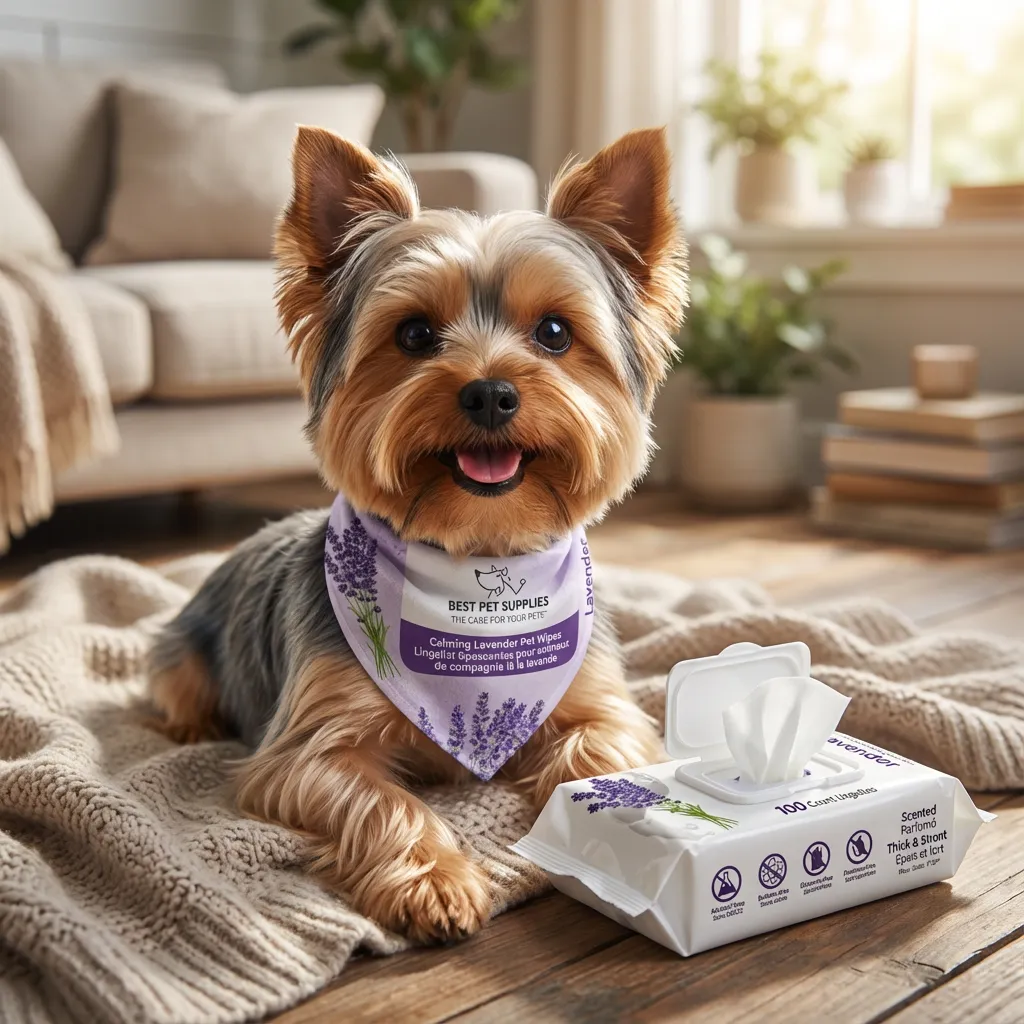 Best Pet Supplies Pet Wipes for Dogs - Dog Wipes Cleaning Deodorizing, for Coats, Ears, Paws - Calming Lavender, Aloe Ver...