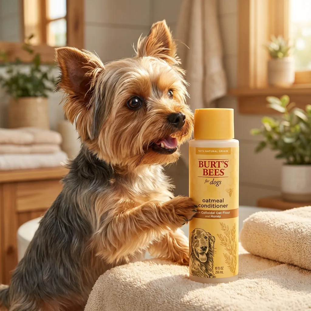 Burt's Bees for Pets Oatmeal Dog Conditioner with Colloidal Oat Flour & Honey - Soothing Relief Conditioner for Dogs, Gent...
