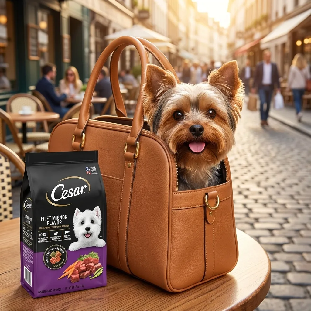 Cesar Small Breed Dry Dog Food Filet Mignon Flavor and Spring Vegetables Garnish, 5 lb. Bag