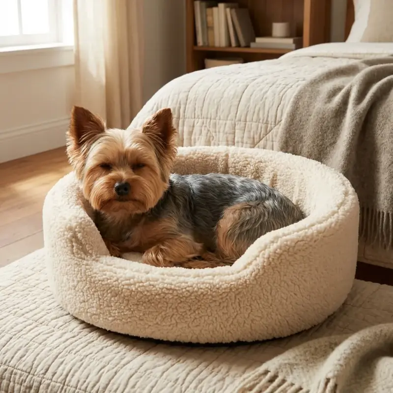 Dog Stairs for Small Dogs, 4-Step Dog Ramp for Bed 19.7" H, Dogs Steps for Bed, Couch, Pet Stairs with Non-Slip Bottom Des...