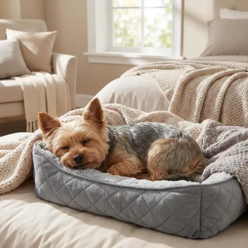 EHEYCIGA Washable Dog Crate Bed for Large Dogs, Fluffy Pet Kennel Pad Reversible for Doggie and Cats, Plush Faux Fur Pet S...