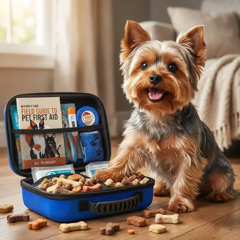 EVERLIT Pet Medic First Aid Kit | Vet-Approved Animal Care Kit with 95 Pcs Medical, Outdoor & Emergency Supplies to Treat ...