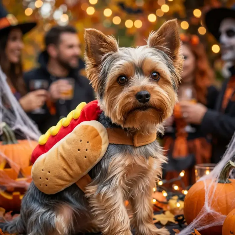 GOYOSWA Dog Hot Dog Costume, Dog Halloween Costumes Funny Pet Hot Dog Costume for XS Small Medium Dogs Cats Pets (Medium)