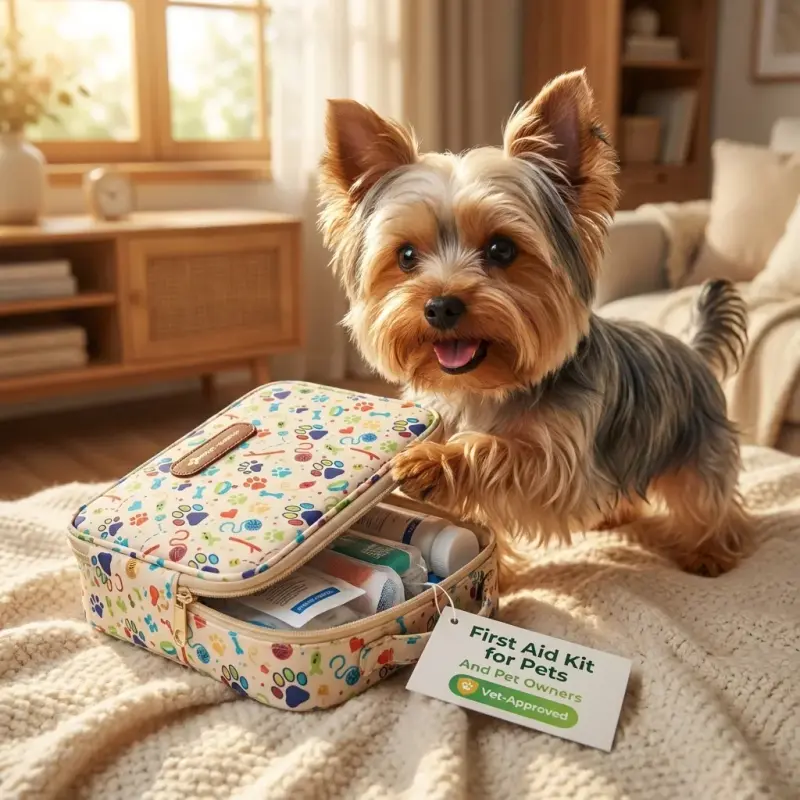 KeepGoing Dog First Aid Kit – Pet Emergency Kit for Dogs & Cats – Dog Travel Accessories for Car, Camping and Hiking