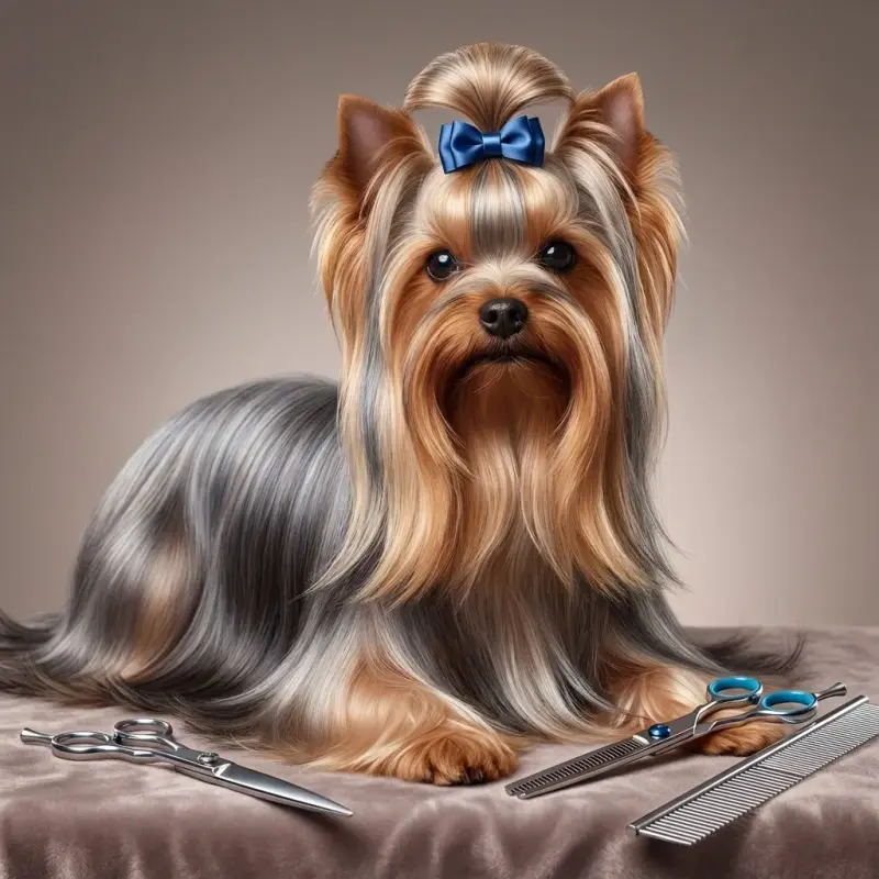 Maxshop Dog Grooming Scissors with Safety Round Tips, Heavy Duty Titanium Pet Grooming Trimmer Kit, Professional Thinning ...