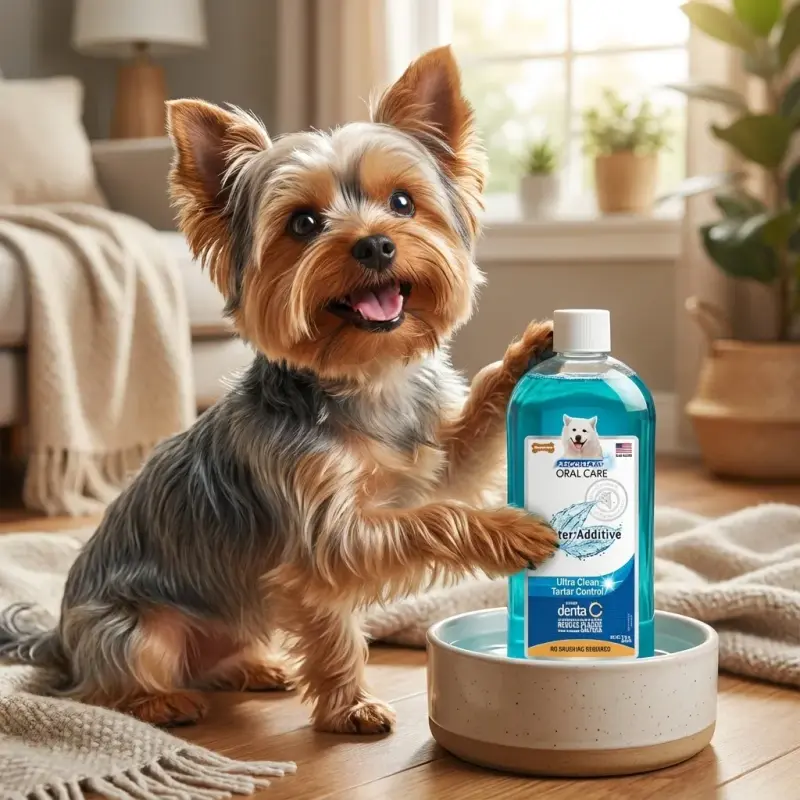 Nylabone Advanced Oral Care Pet Dental Water Additive, Liquid Tartar Remover & Breath Freshener for Dogs, Dog Teeth-Cleani...