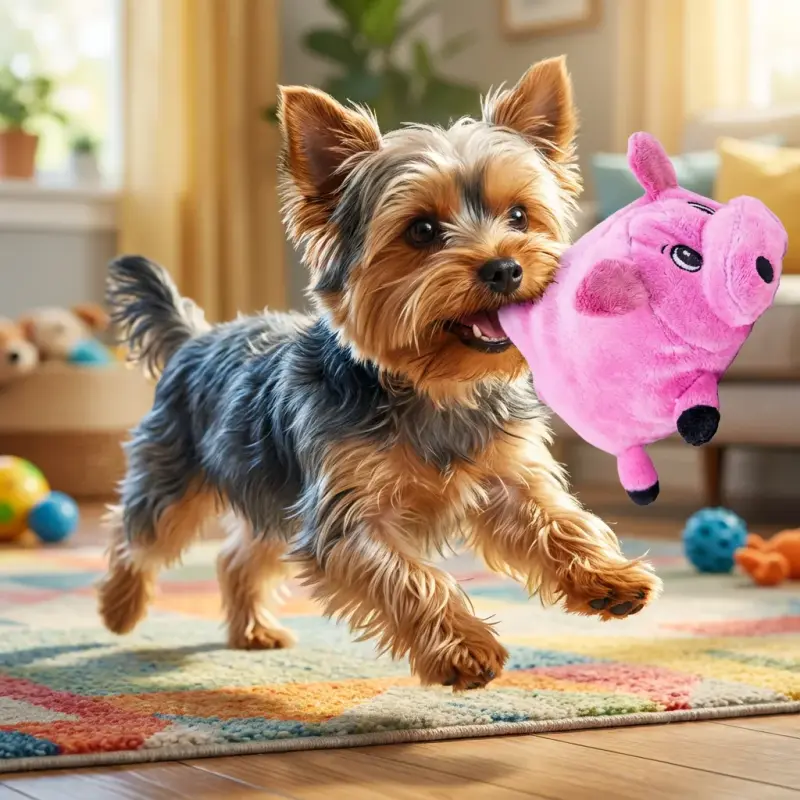 Outward Hound Fattiez Pig Plush Squeaky Dog Toy, Small