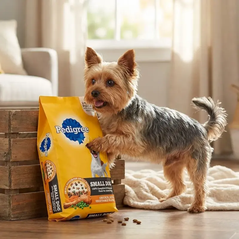 Pedigree Adult Small Dog Dry Dog Food, Roasted Chicken and Vegetable Flavor, 14 lb. Bag