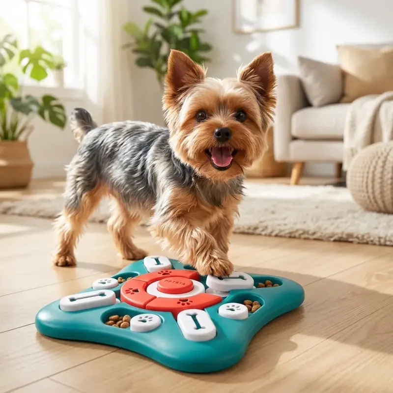 PETSTA Dog Puzzle Toys, Treat Dispensing Dog Enrichment Toys for IQ Training and Brain Stimulation, Interactive Mentally S...