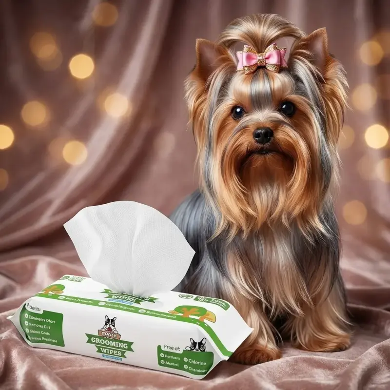 Pogi’s Dog Grooming Wipes – Hypoallergenic Pet Wipes for Paws, Body & Butt – Cleaning & Hydrating, Fragrance Free, 100-Count