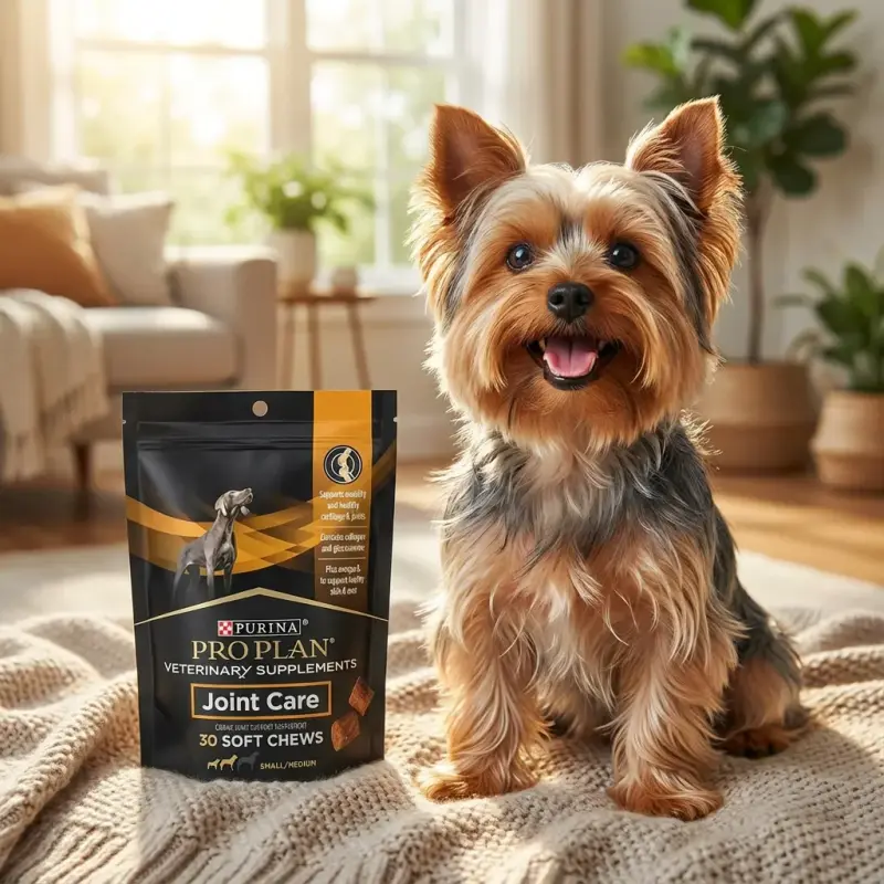 Purina Pro Plan Veterinary Small Breed Dog Joint Care Supplement with Glucosamine, Chondroitin, and Collagen to support Hi...