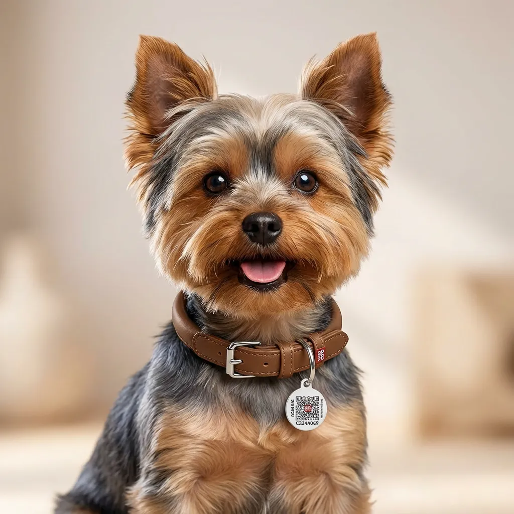 WAUDOG Ultra Soft Rolled Leather Collar - Soft Padded for Small, Medium, and Large Dogs - Puppy Collar for Male and Female...