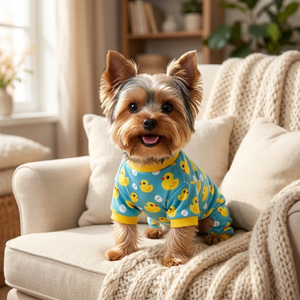 XPUDAC 4 Pieces Dog Pajamas for Small Dogs Pjs Clothes Puppy Onesies Outfits for Doggie Christmas Shirts Sleeper for Pet C...