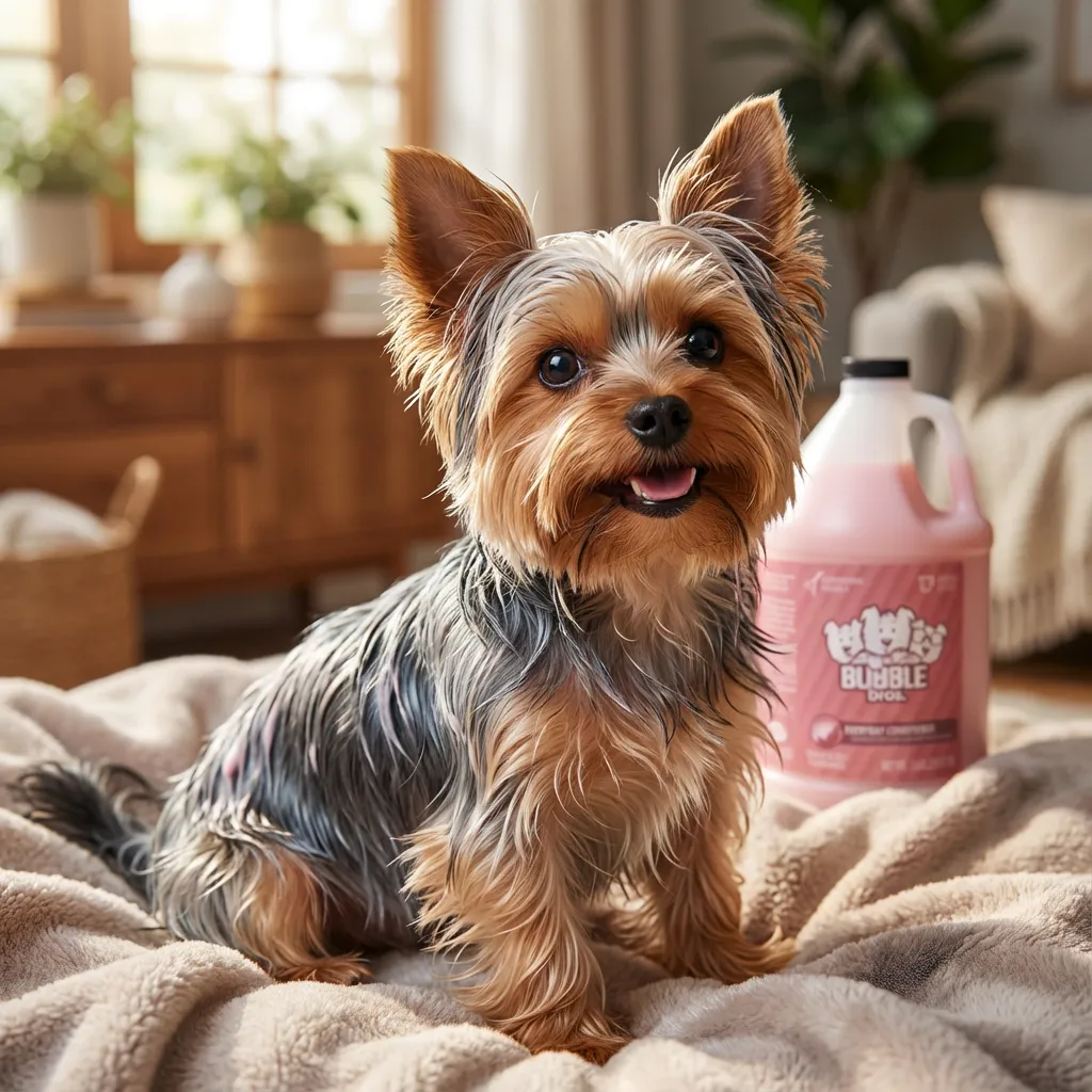 Sammy with the Bubble Bros. Everyday Conditioner, Gallon