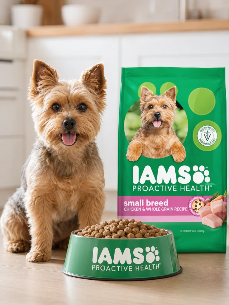 Sammy with the IAMS Proactive Health Small Breed (7lb)