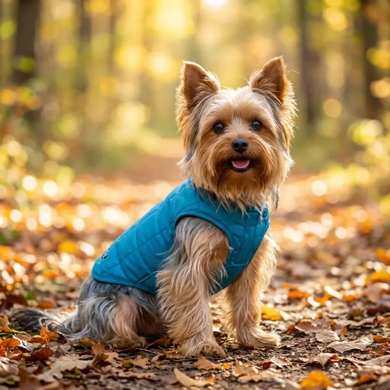 Sammy with the Kurgo Loft Reversible Water-Resistant Dog Jacket